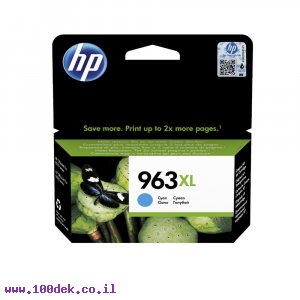 דיו למדפסת HP 3JA27AE/963XL כחול - מקורי