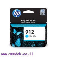 דיו למדפסת HP 3YL77AE/912 כחול - מקורי