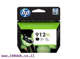 תמונה של מוצר דיו למדפסת HP 3YL84AE/912XL שחור - מקורי