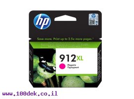 תמונה של מוצר דיו למדפסת HP 3YL82AE/912XL אדום - מקורי