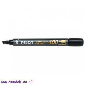 טוש לא מחיק Pilot SCA-400 (פיילוט) ראש שטוח - שחור