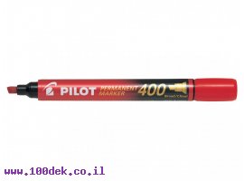 תמונה של מוצר טוש לא מחיק Pilot SCA-400 (פיילוט) ראש שטוח - אדום