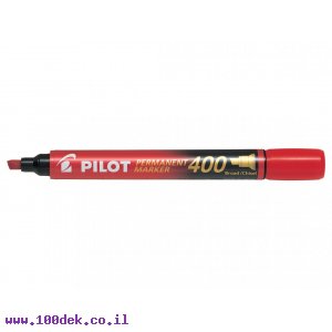 טוש לא מחיק Pilot SCA-400 (פיילוט) ראש שטוח - אדום