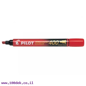 טוש לא מחיק Pilot SCA-400 (פיילוט) ראש שטוח - אדום