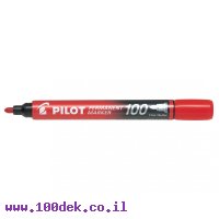 טוש לא מחיק Pilot SCA-100 (פיילוט) ראש עגול - אדום