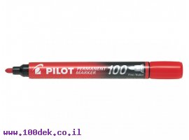 תמונה של מוצר טוש לא מחיק Pilot SCA-100 (פיילוט) ראש עגול - אדום