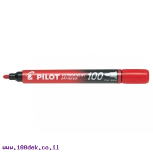 טוש לא מחיק Pilot SCA-100 (פיילוט) ראש עגול - אדום