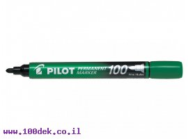 תמונה של מוצר טוש לא מחיק Pilot SCA-100 (פיילוט) ראש עגול - ירוק
