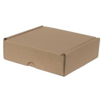 קופסה מקרטון חום - 160x160x50 מ"מ