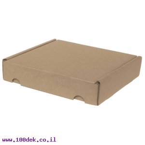 קופסה מקרטון חום - 215x205x45 מ"מ