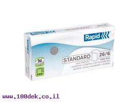 תמונה של מוצר סיכות שדכן 26/6 Rapid - דגם רגיל, כמות 5000 יחידות